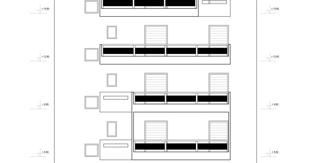 Κτίριο κατοικιών Περισσός - Πρόσοψη